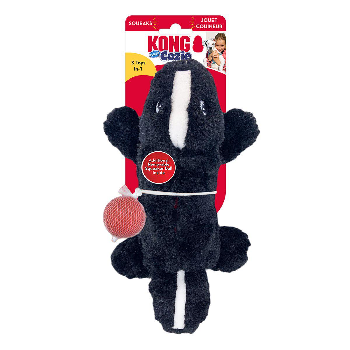 KONG Cozie Pocketz Skunk S 29 × 14 × 6 cm