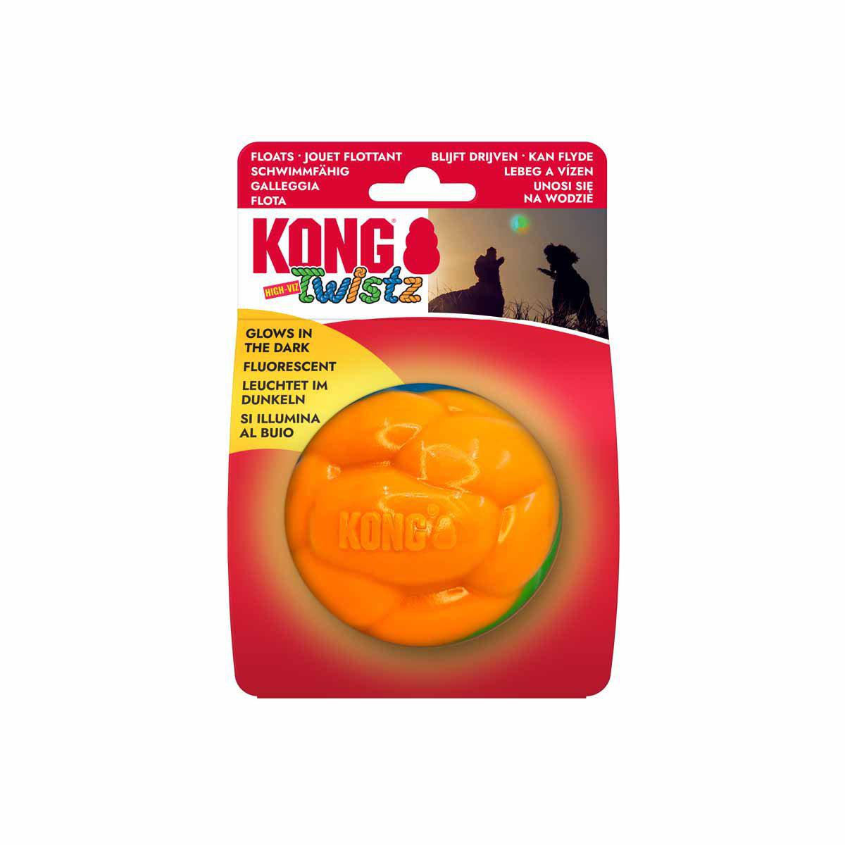 KONG Twistz High-Viz Ball L ¥8,5 cm