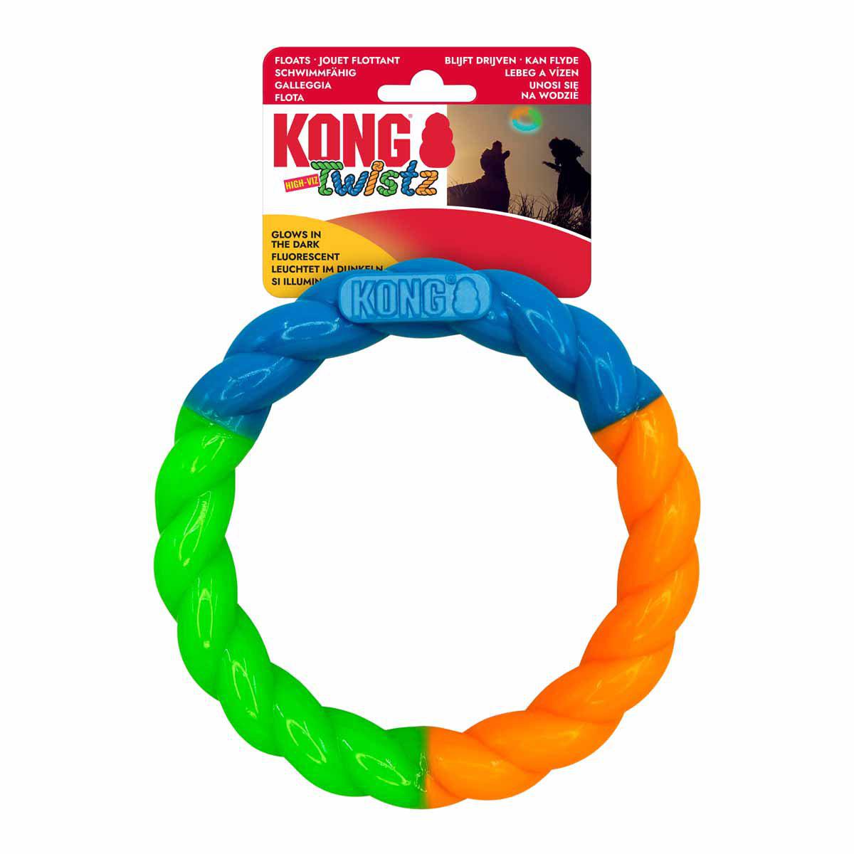 KONG Twistz High-Viz Ring S 18 × 18 × 2,5 cm