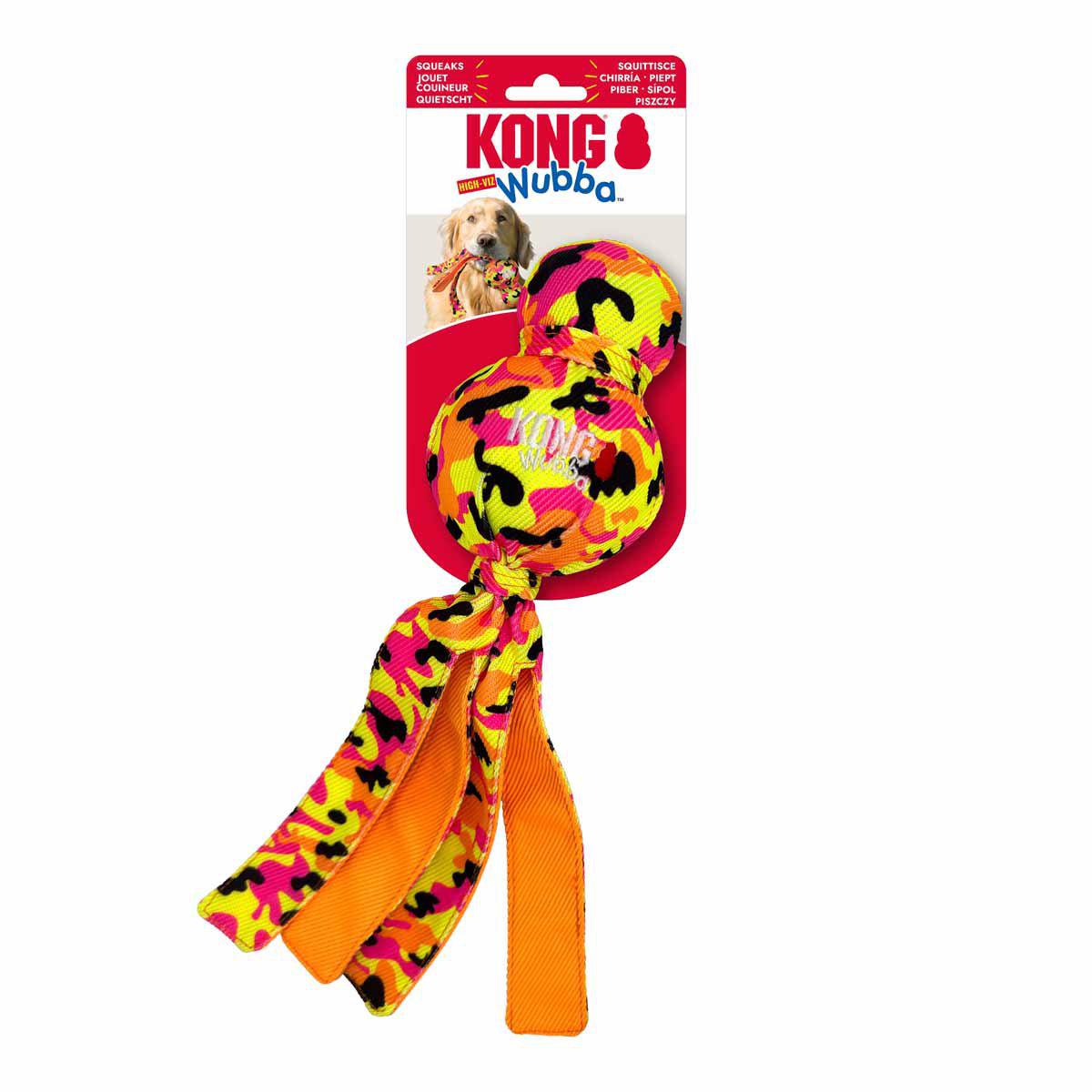 KONG Wubba Ballastic High-Viz 33 × 9,5 × 7,5 cm