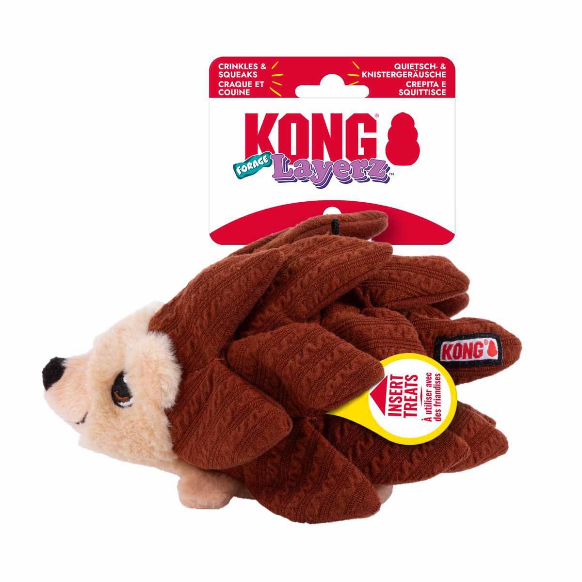 KONG Layerz Hedgehog 10 × 15,5 × 20,5 cm