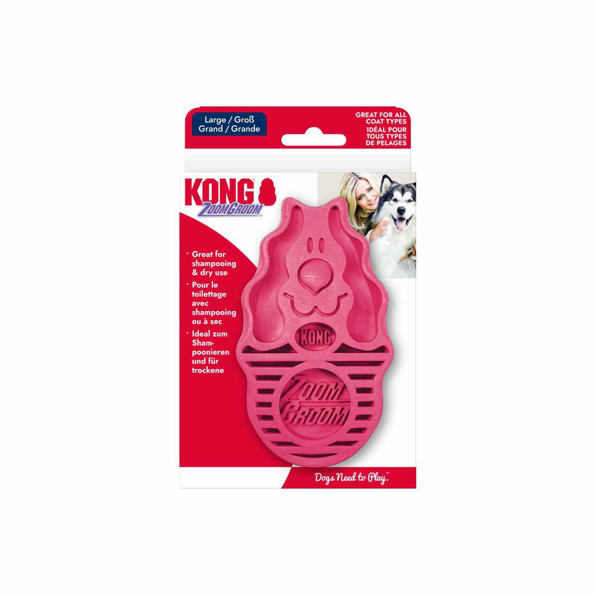 KONG Zoomgroom Raspberry 12 × 7,5 × 4,5 cm