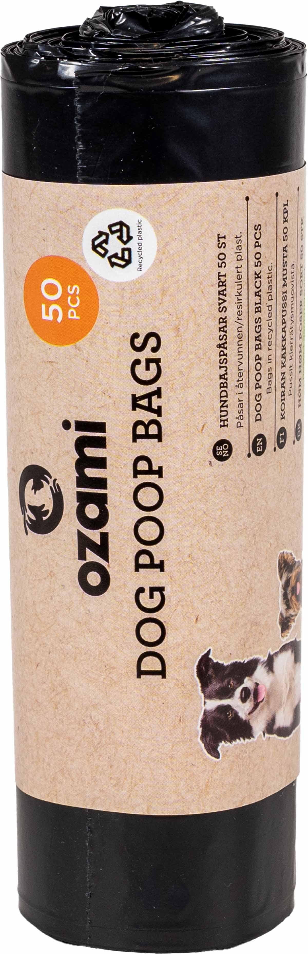 Ozami Dog Poop Bag Black 140 × 340 mm