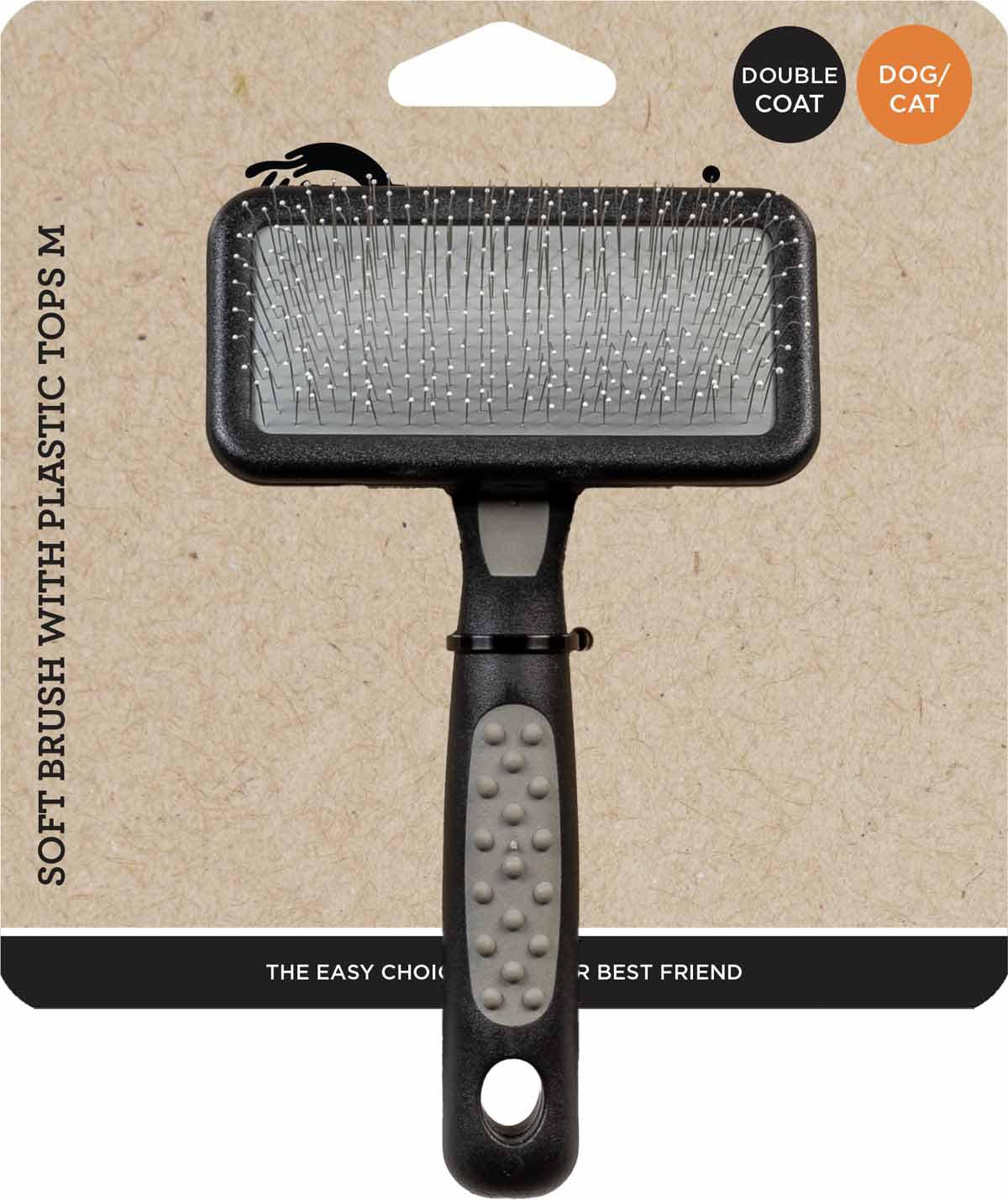 Ozami Soft Brush With Plastic Tops Medium 14,5 × 9 × 3 cm