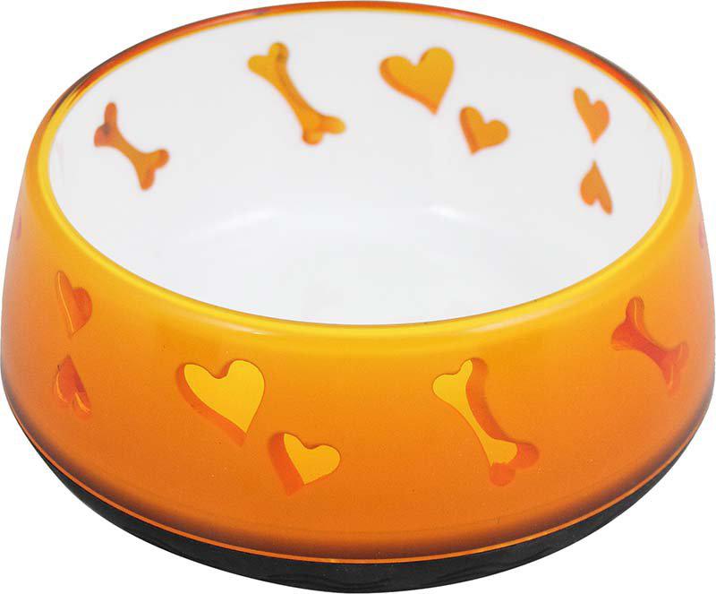 Hundskål Pet Love Bowl Orange 600 ml Tung Botten