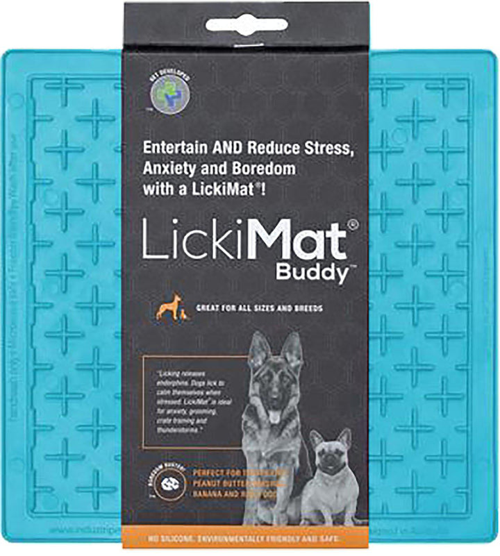 Hundskål LickiMat Buddy Ljusblå 20 × 20 cm