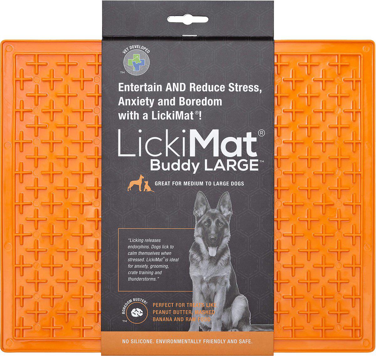 Hundskål LickiMat Buddy XL Orange 30,5 × 25,5 cm