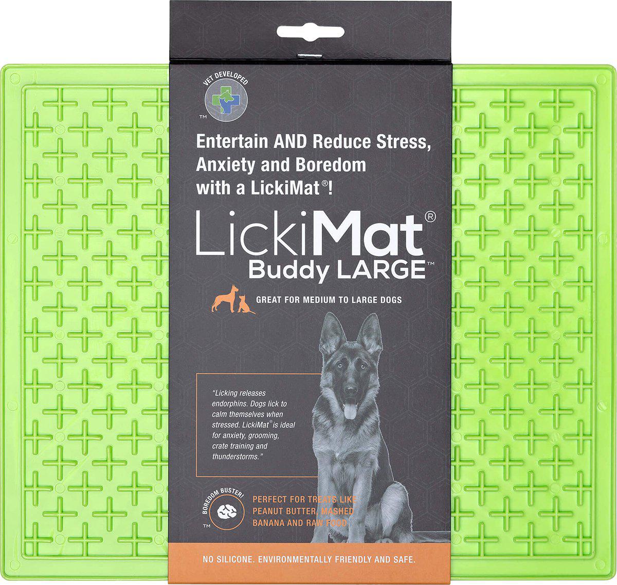 Hundskål LickiMat Buddy XL Grön 30,5 × 25,5 cm