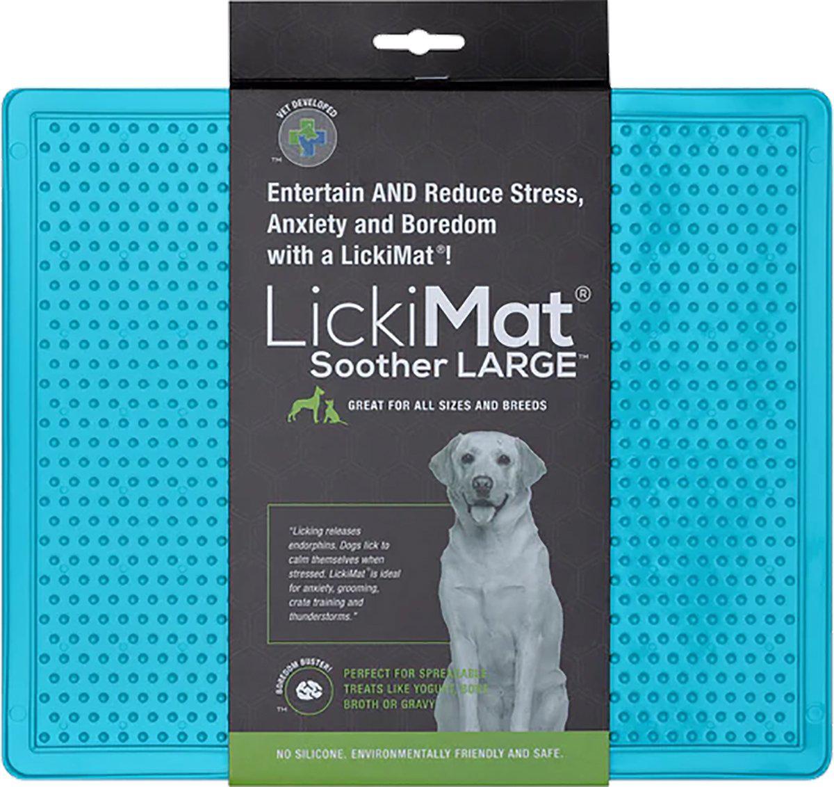 Hundskål LickiMat Soother XL Ljusblå 30,5 × 25,5 cm