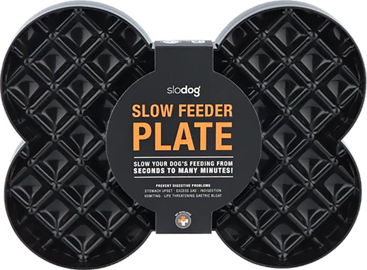 Hundskål LickiMat Slow Feeder Plate Svart 35 × 26 × 3 cm