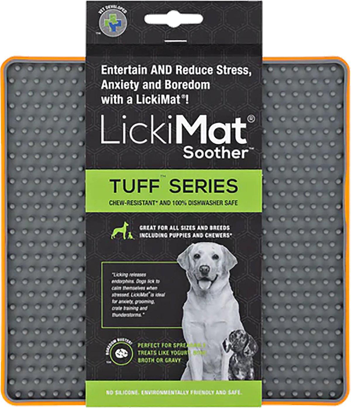 Hundskål LickiMat Soother Tuff Orange 20 cm