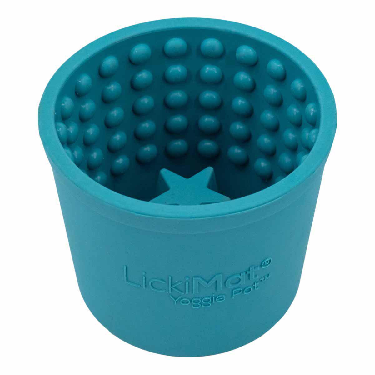 Hundskål LickiMat Yoggie Pot Ljusblå