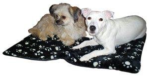 Ozami Mattress Black With Paws 60 × 45 cm