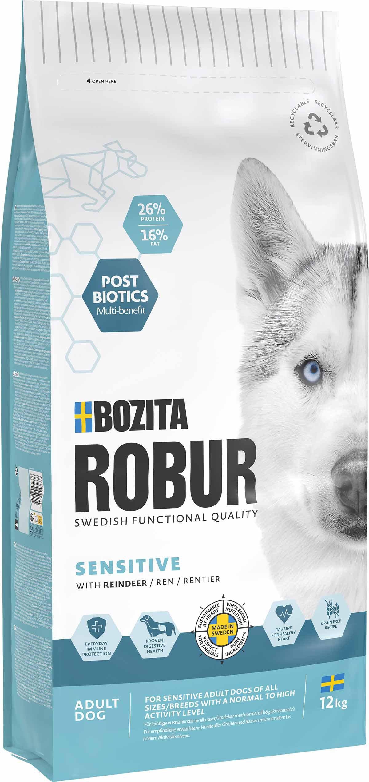 Bozita Robur Adult Sensitive Reindeer 12 kg