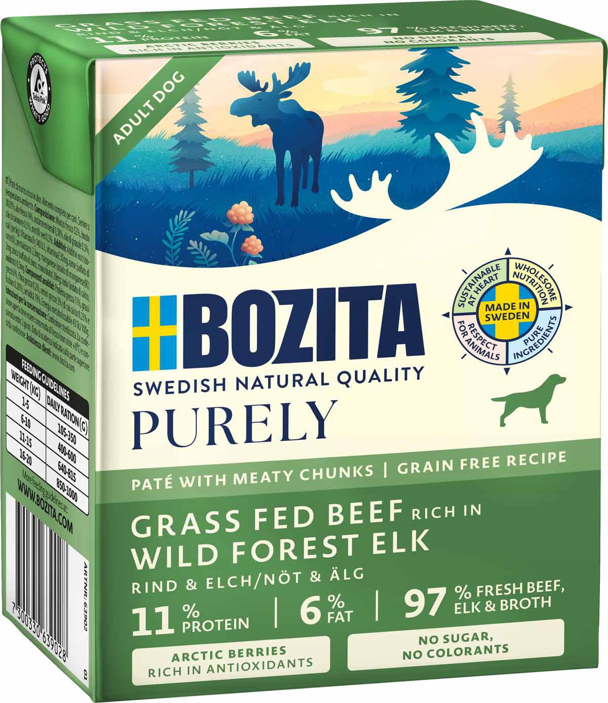 Bozita Dog Purely Pate 370 g Elk