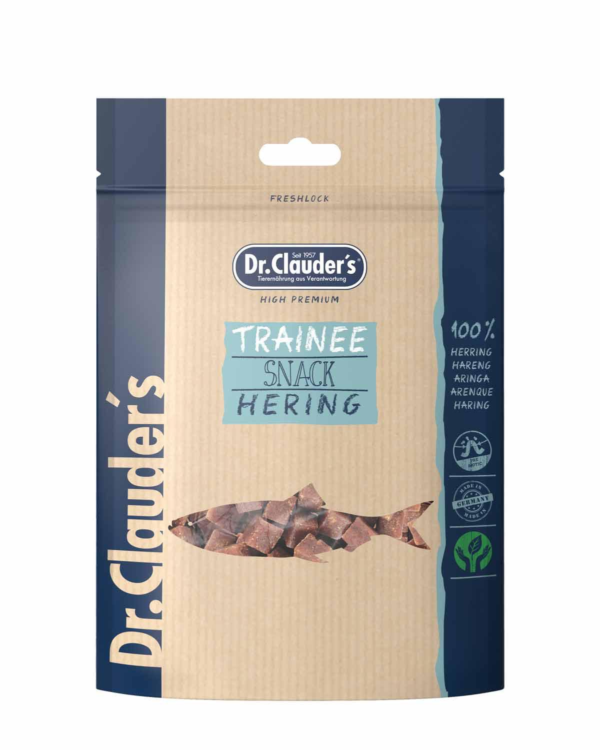 Dr. Clauder’s Trainee Dog Snack Medium Herring 80 g