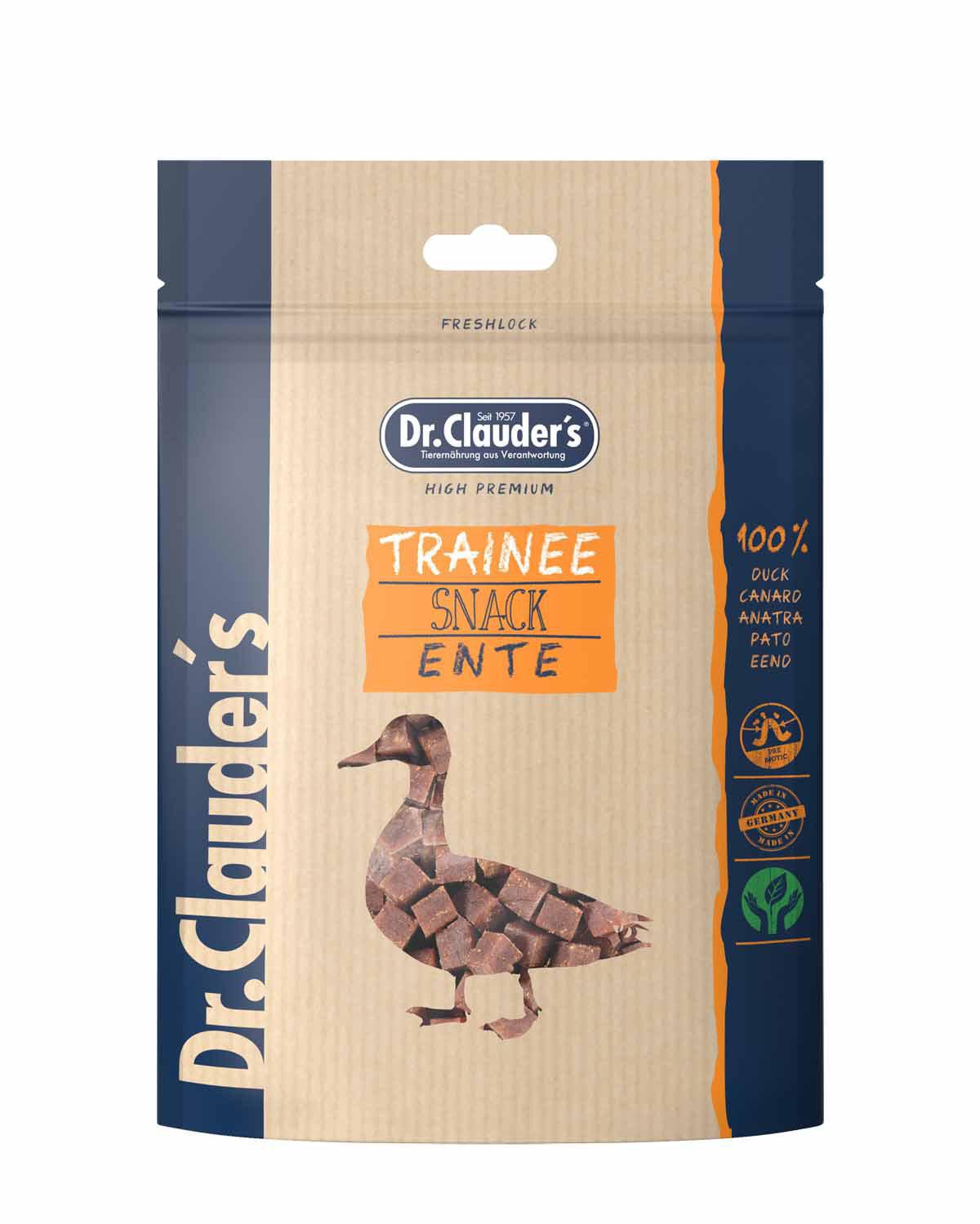 Dr. Clauder’s Trainee Dog Snack Medium Duck 80 g
