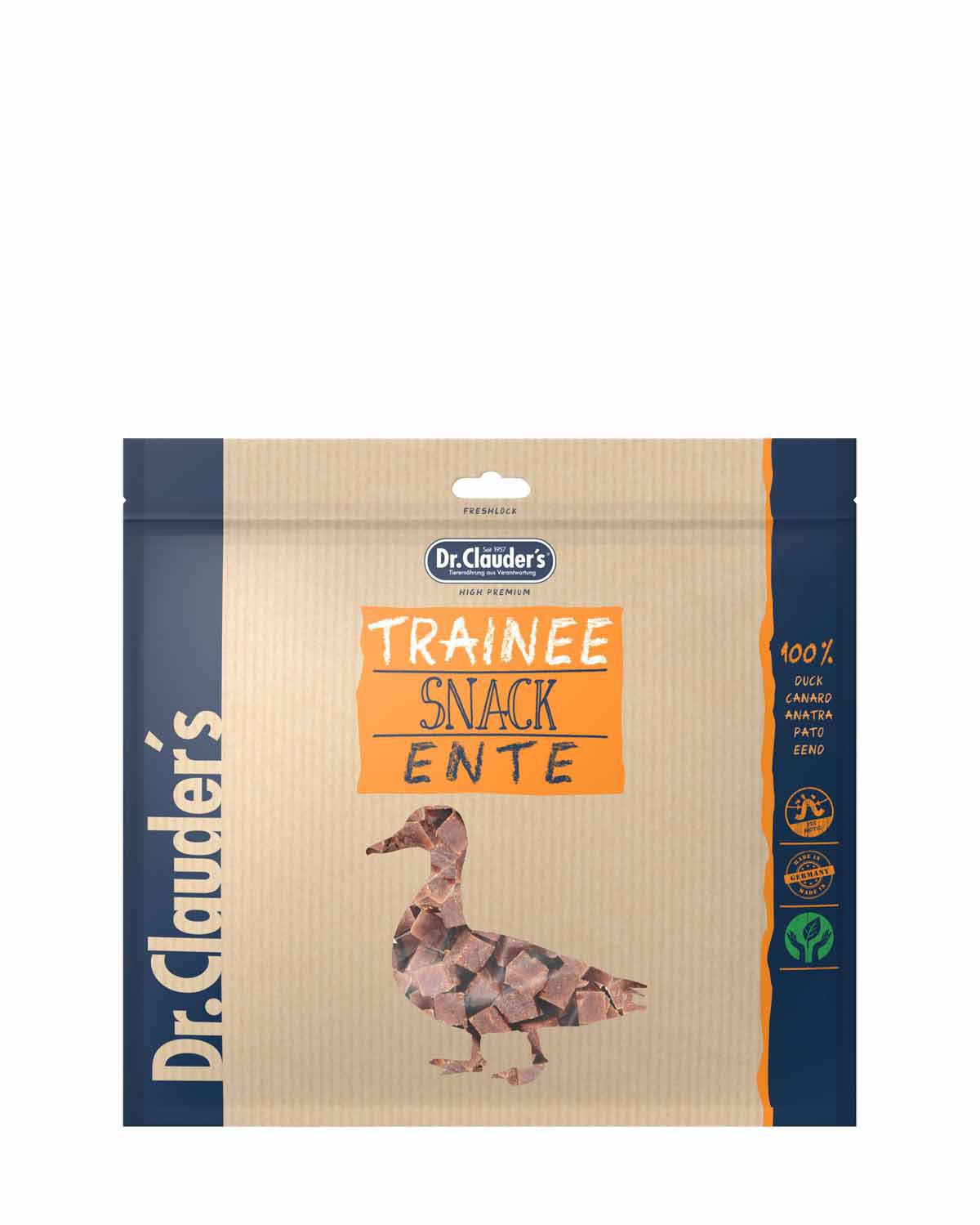 Dr. Clauder’s Trainee Dog Snack Medium Duck 500 g