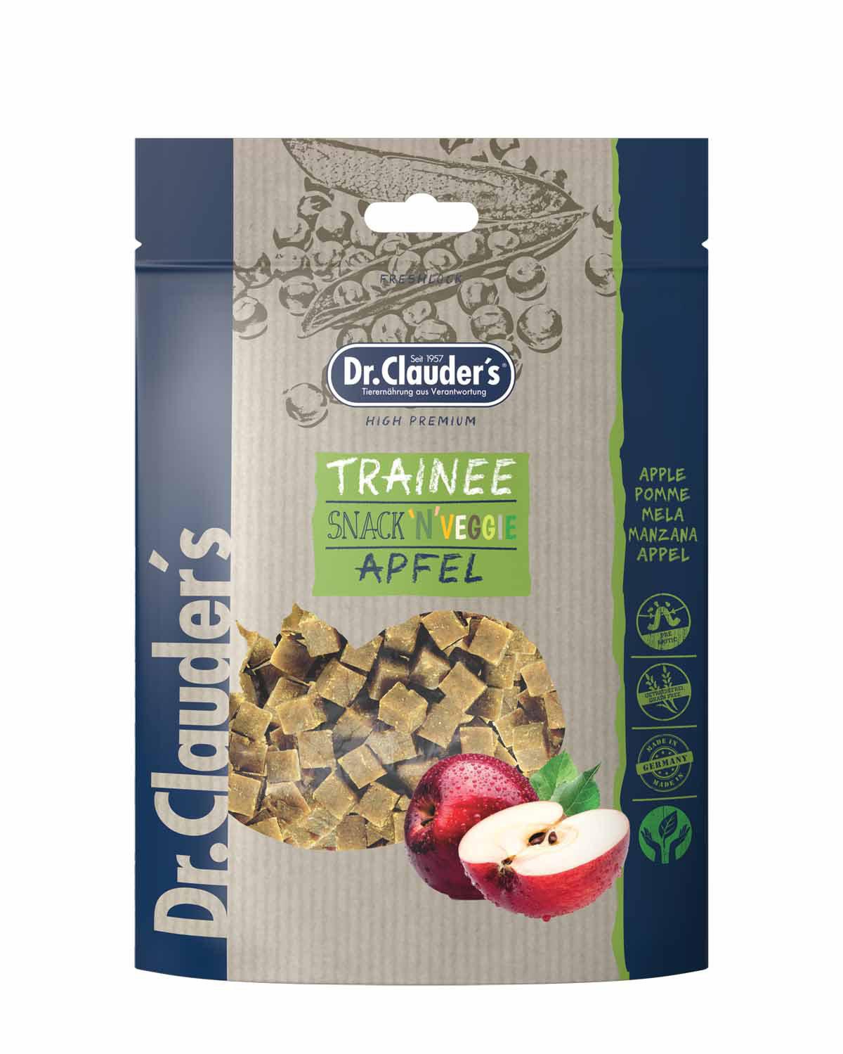 Dr. Clauder’s Trainee Dog Snack Medium Veggie Apple 80 g