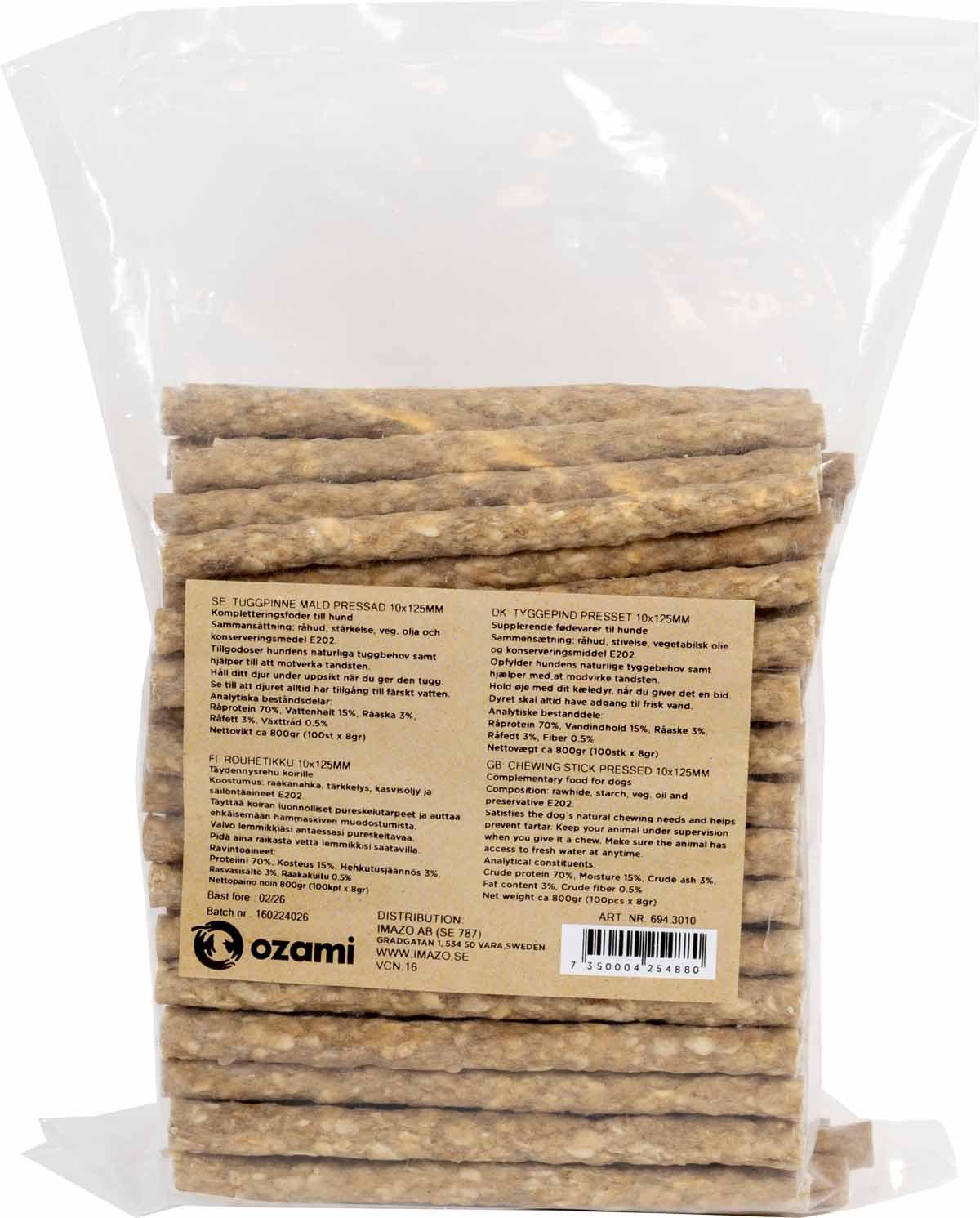 Ozami Dog Munchy Pressed Sticks 125 × 10 mm 100Pcs