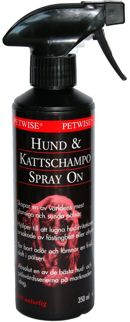 Petwise Spray On Hund & Kattschampo 350 ml