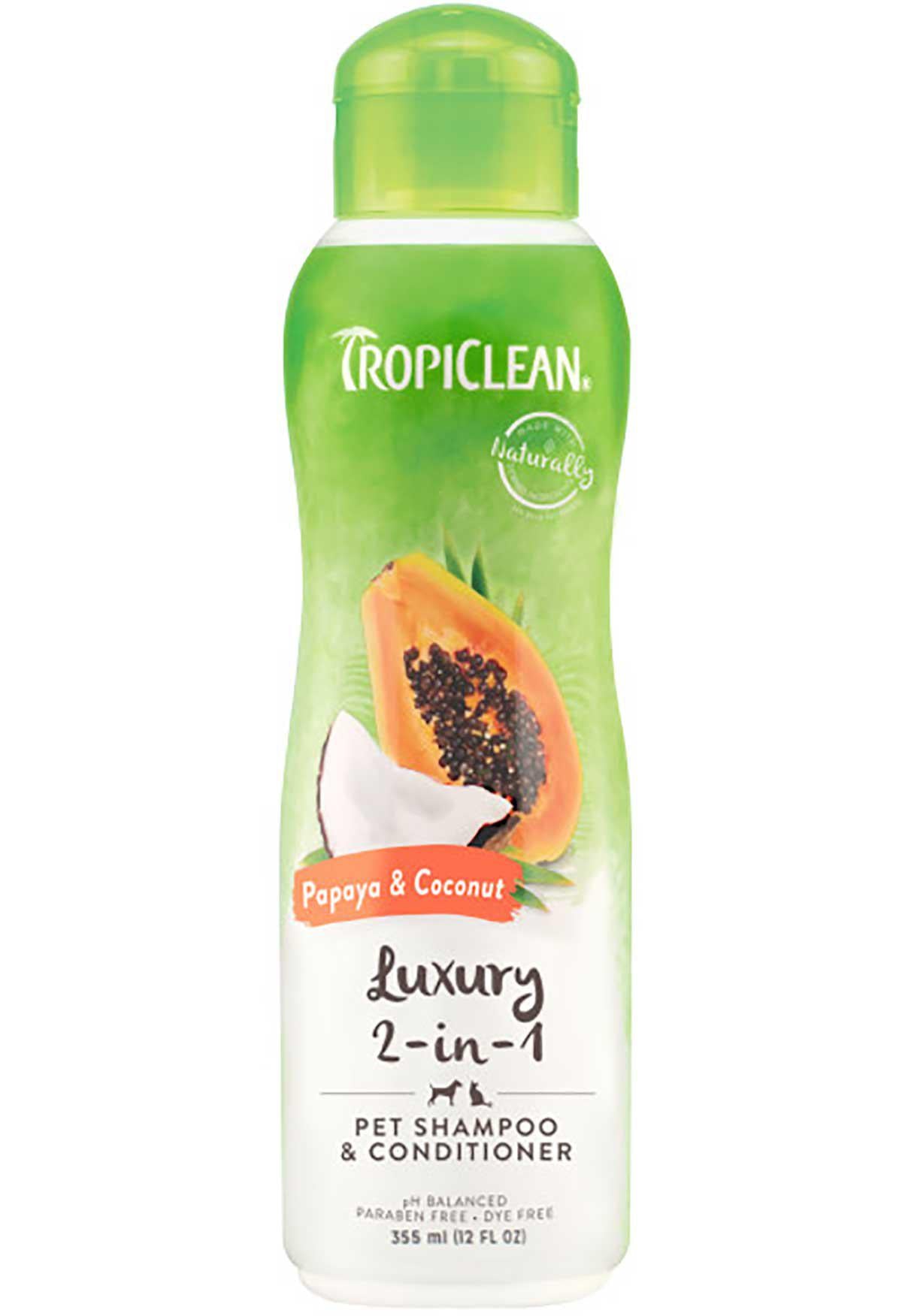 Tropiclean Papaya &Coconut Shampoo 355 ml