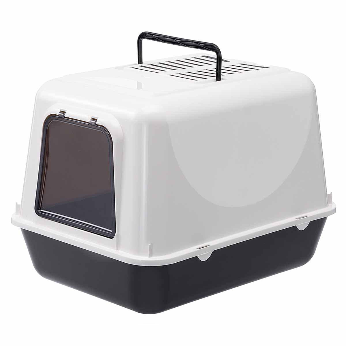 Ferplast Kattlåda Clear Cat20 Black 39,5 × 52,5 × 38 cm
