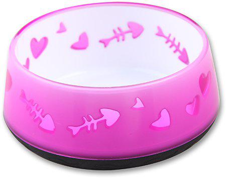 Kattskål Tung Botten Rosa
