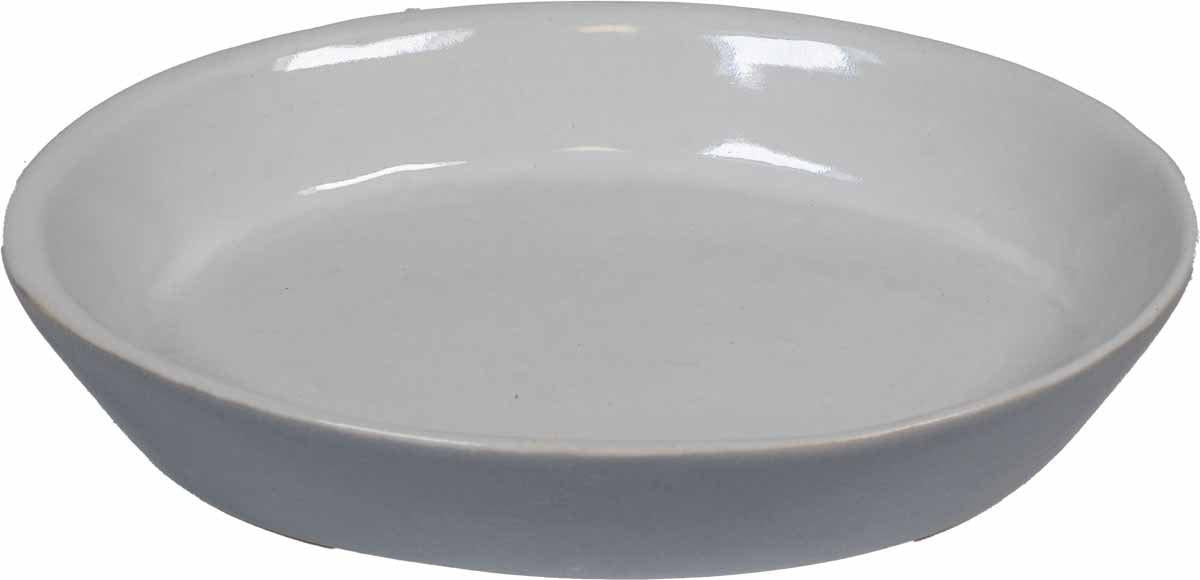 Ozami Ceramic Plate Oval Grey/ White 15 cm 180 ml
