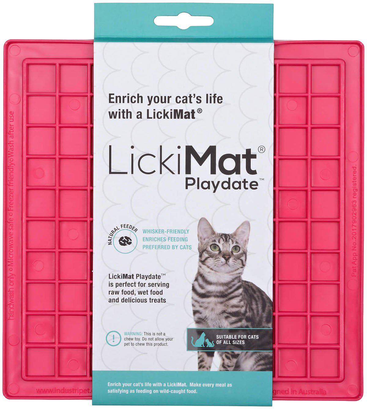 Lickimat Cat Playdate Rosa 20 × 20 cm