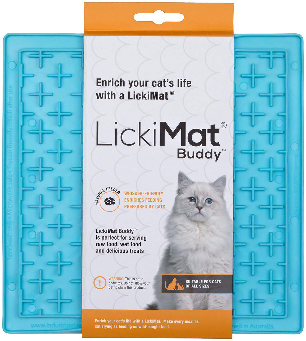Lickimat Cat Buddy Ljusblå 20 × 20 cm