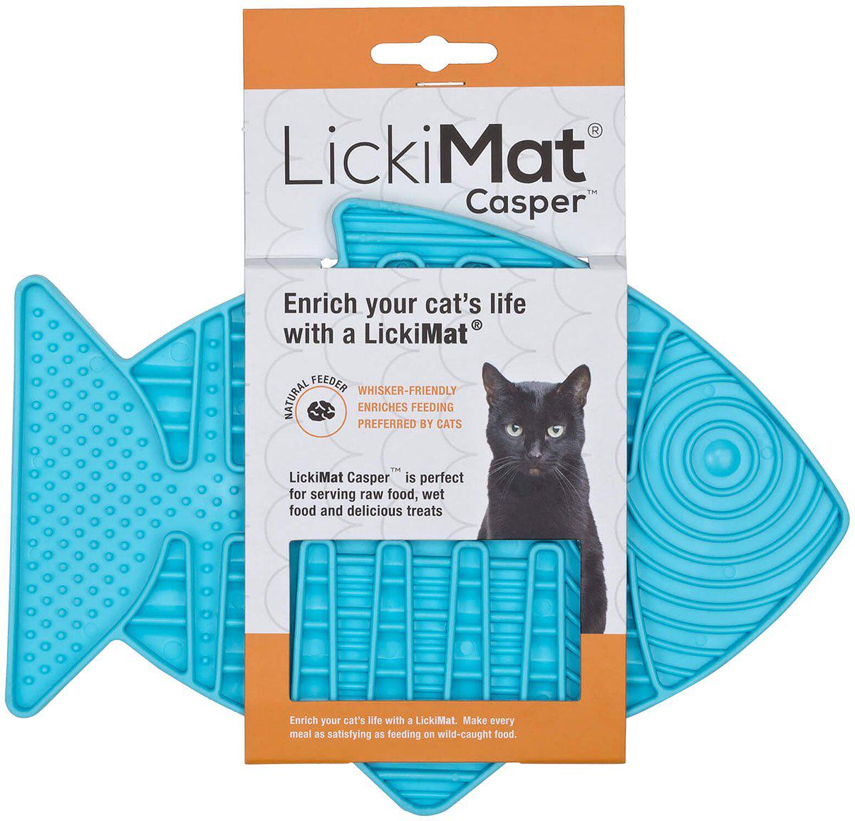 Lickimat Cat Casperljusblå 22 × 16 cm