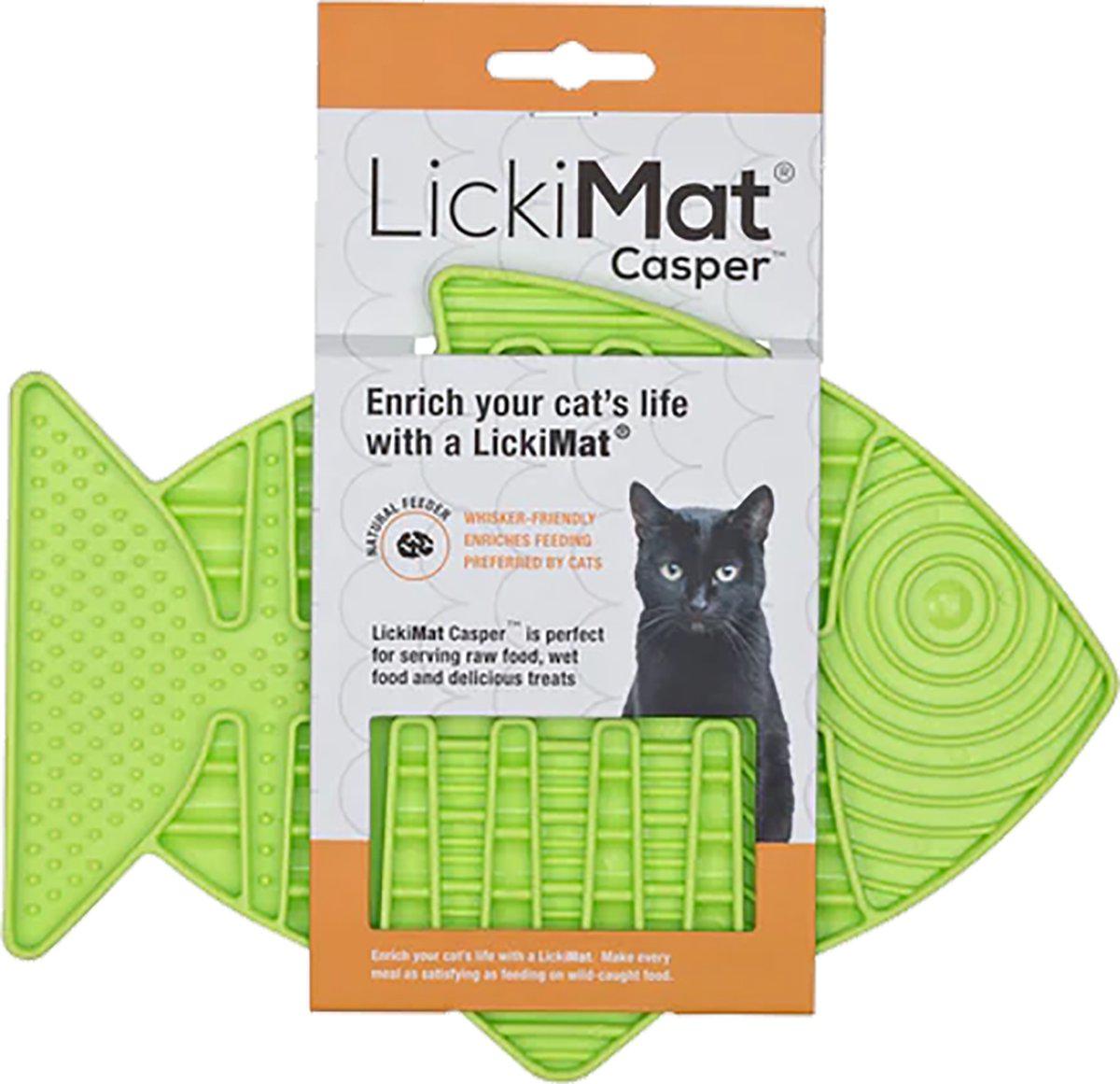 Lickimat Cat Caspergrön 22 × 16 cm