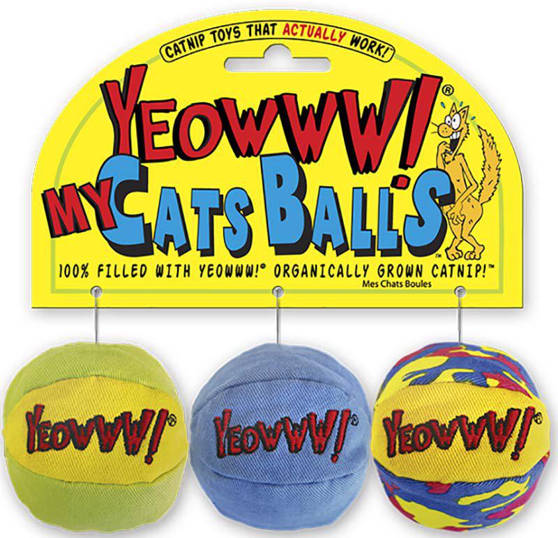 Yeowww Catnip My Cats Balls 3St 5 cm