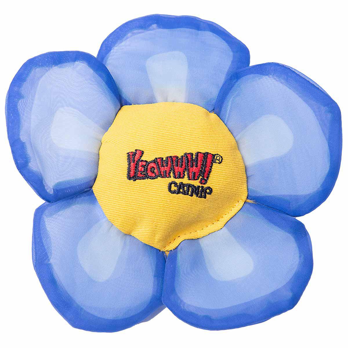 Yeowww Catnip Blomma Blå 14 × 14 × 2,5 cm