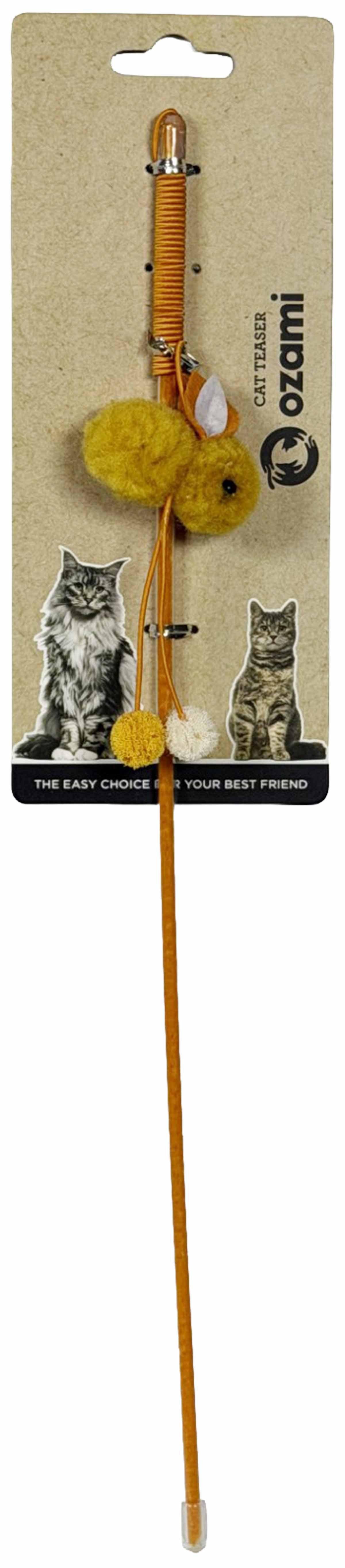 Ozami Cat Wand Hopping Rabbit Orange