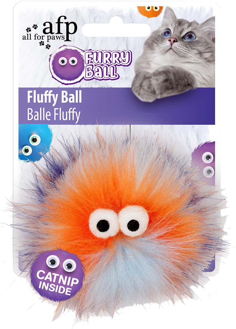 Furry Ball - Fluffyball Orange 9.5 × 9.5 × 5 cm