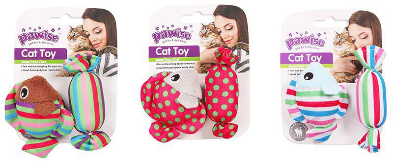 Kattleksak Candy & Fish 9 cm
