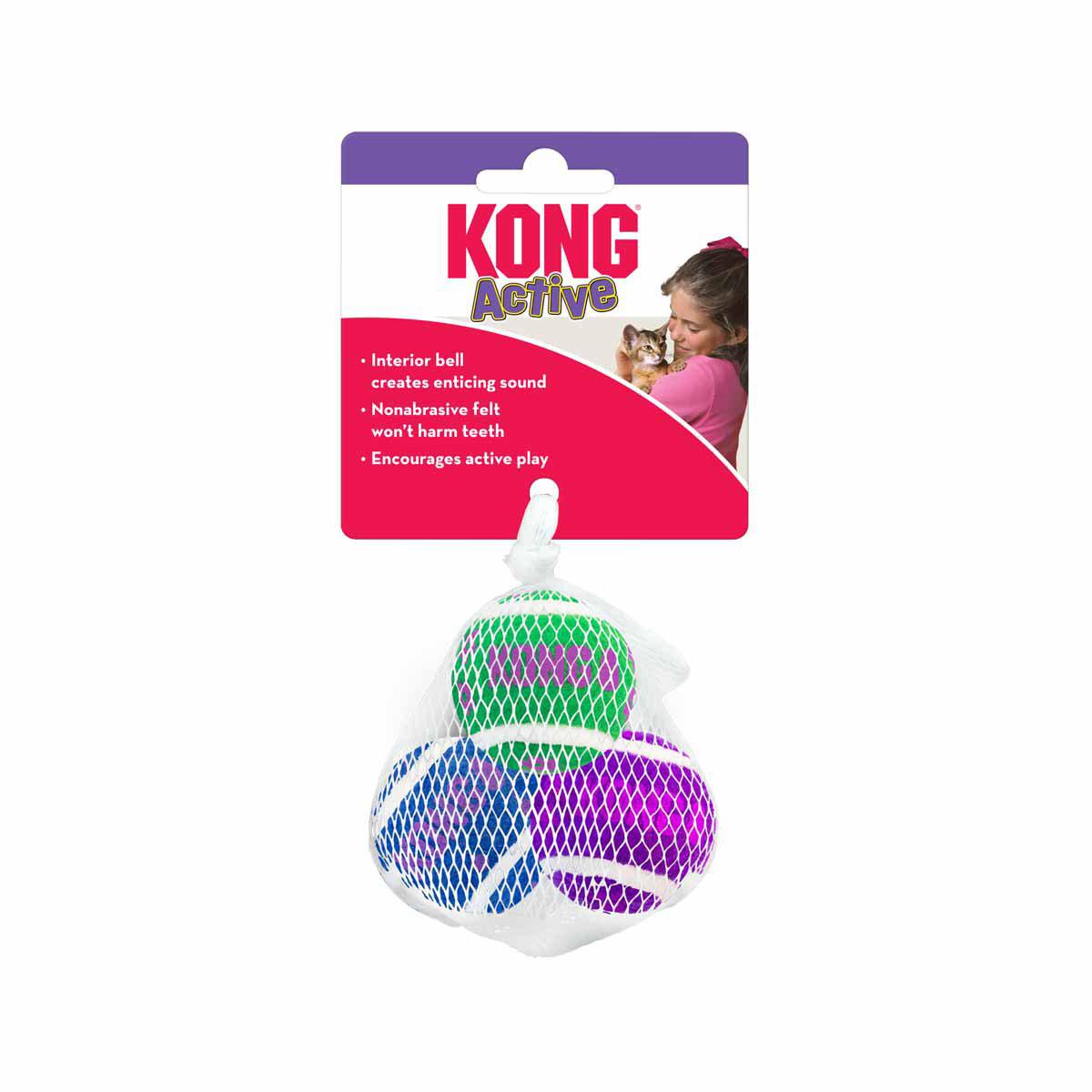 KONG Cat Active Tennisball W/Bells ¥4 cm