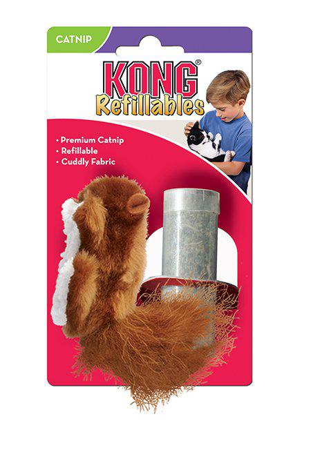 KONG Refillable Catnip Squirrel 10 × 5 × 2 cm