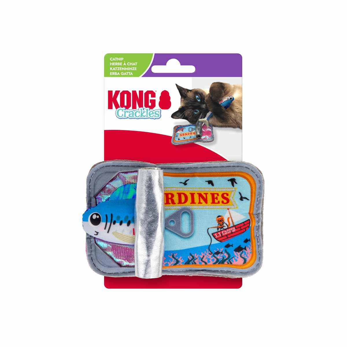 KONG Cat Crackles Sardine 13 × 5 × 8 cm