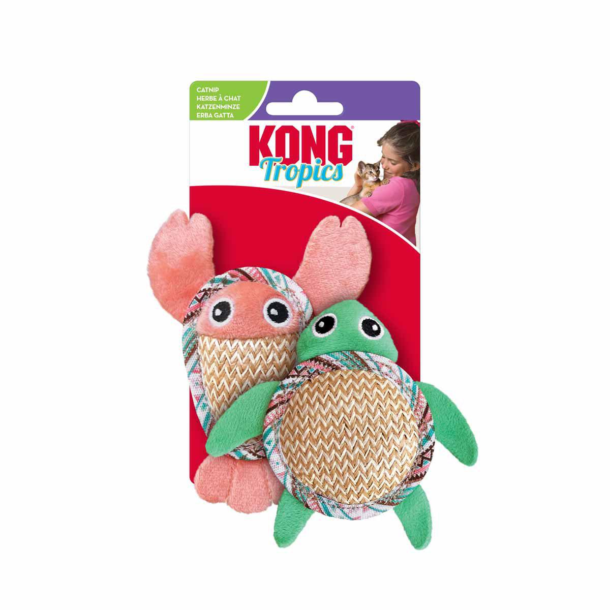 KONG Cat Tropics Pals 2-Pack 15 × 14 × 2,5 cm