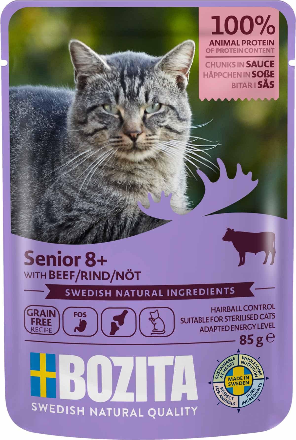 Bozita Feline Senior 8+ Nötkött I Sås 85 g