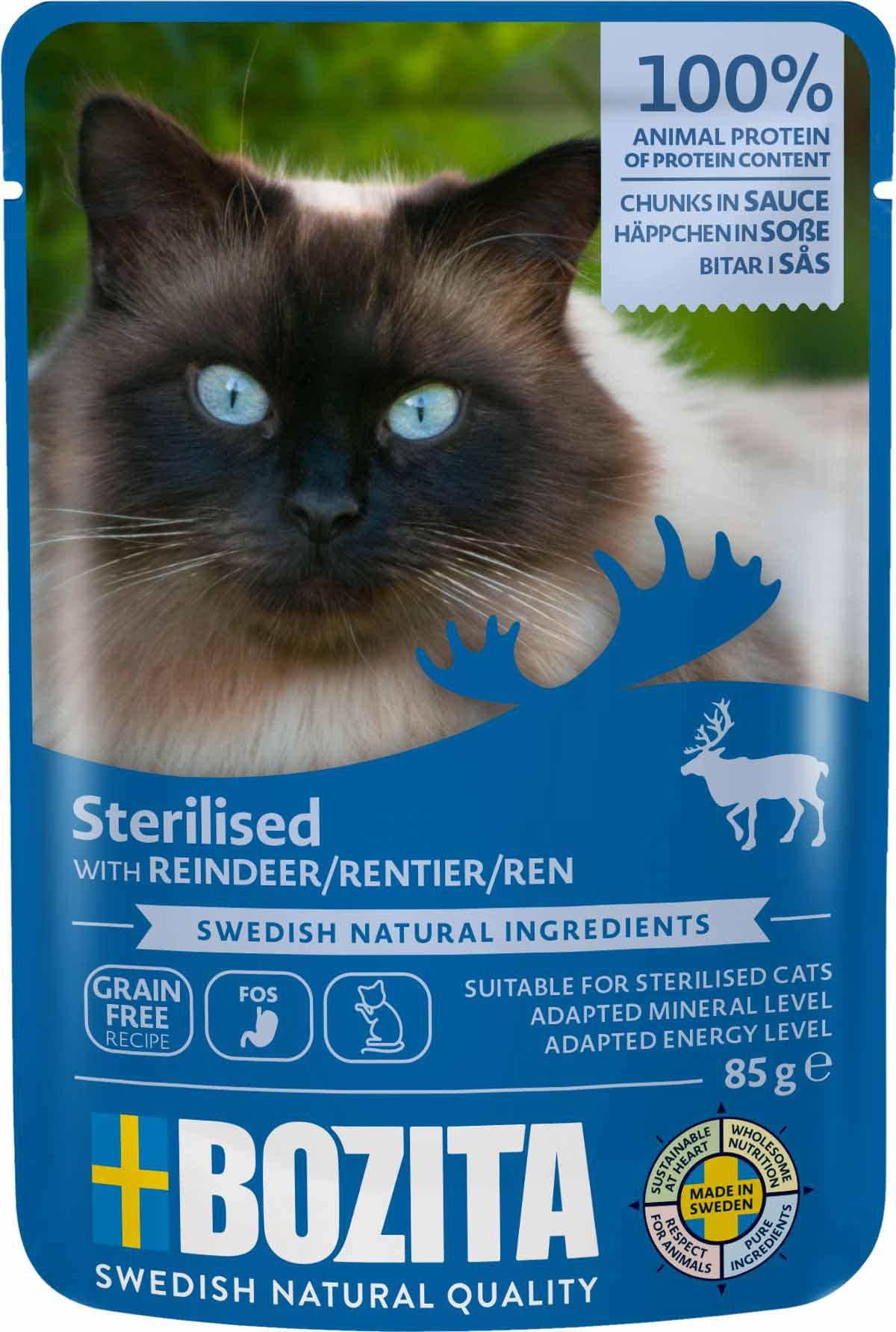 Bozita Feline Chunks In Sauce Sterilized Reindeer 85 g