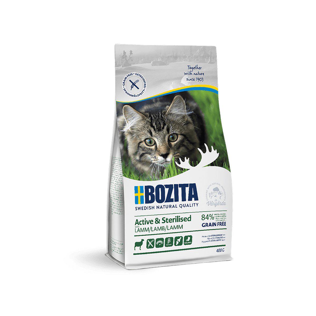 Bozita Active & Sterilised Grain Free Lamb 400 g