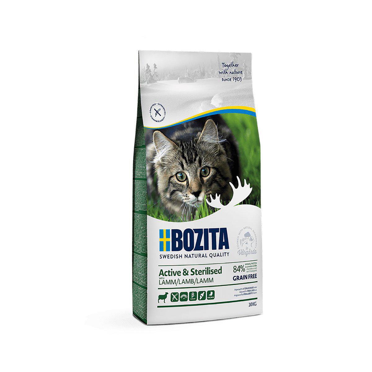 Bozita Active & Sterilised Grain Free Lamb 10 kg