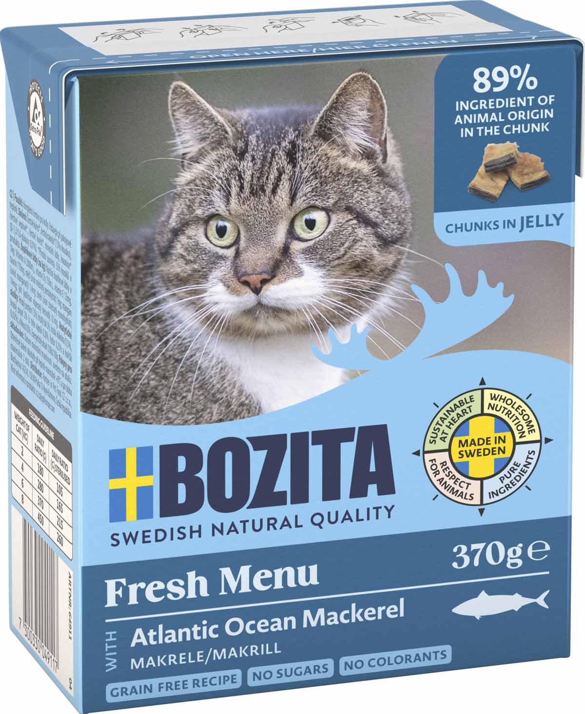 Bozita Bitar I Gelémed Makrill 370 g Tetra Recart