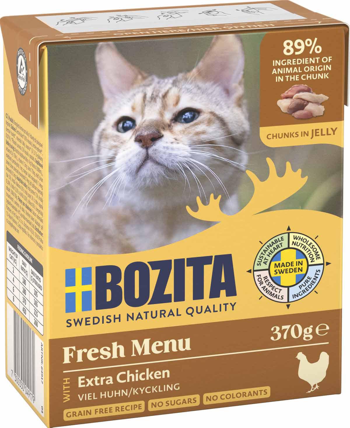Bozita Bitar I Gelémed Kyckling 370grtetra Recart