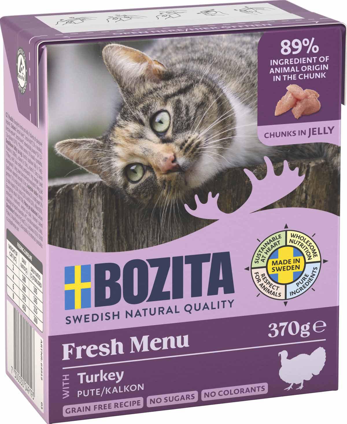 Bozita Bitar I Gelémed Kalkon 370 g Tetra Recart