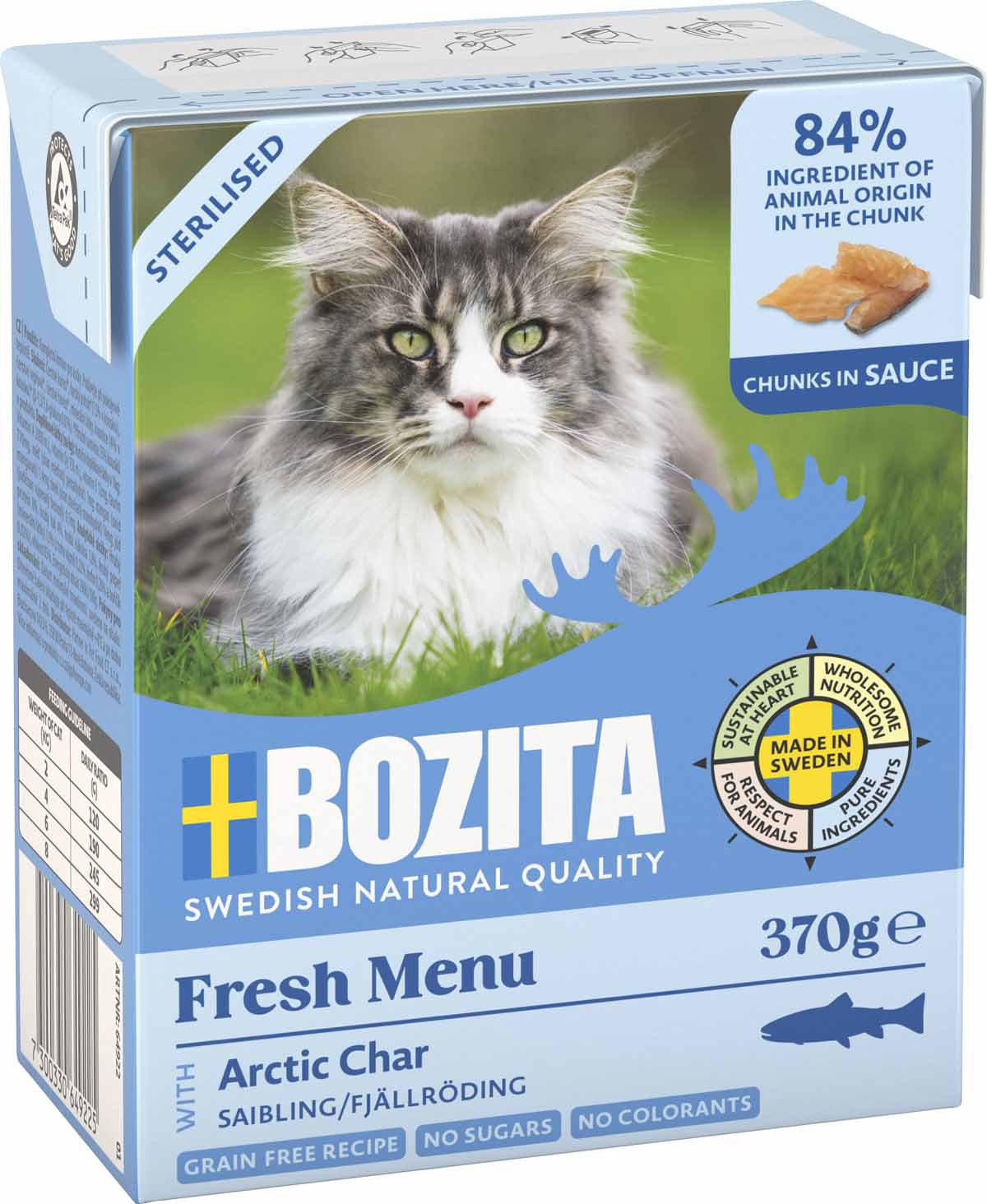Bozita Cat Sterilised Artic Char In Sauce 370 g